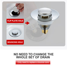 Load image into Gallery viewer, Universal Stainless Strainer With Steel Pop-Up And Drain Filter