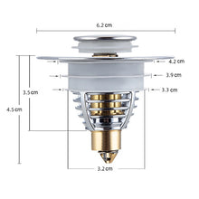 Load image into Gallery viewer, Universal Stainless Strainer With Steel Pop-Up And Drain Filter
