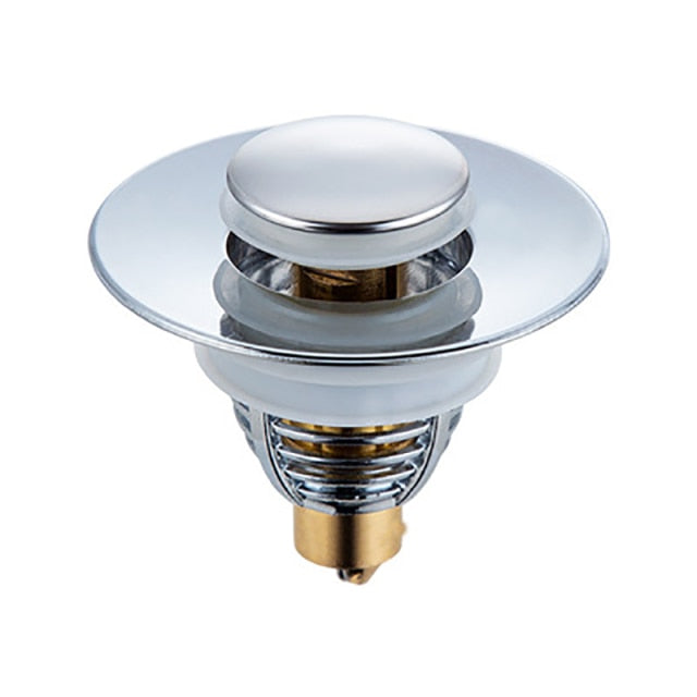 Universal Stainless Strainer With Steel Pop-Up And Drain Filter
